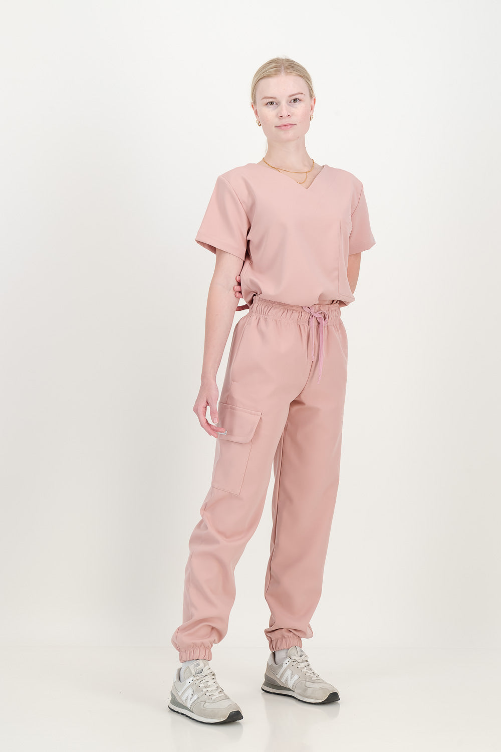 Women's Dusty Pink Scrub Set