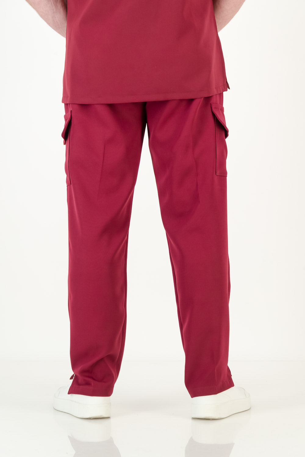 Men's Merlot Red Scrub Set