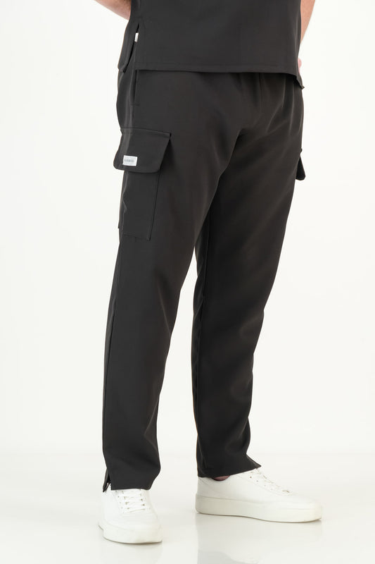 Men's Jet Black Scrub Pants