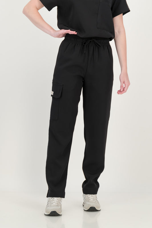 Women's Jet Black Scrub Pants