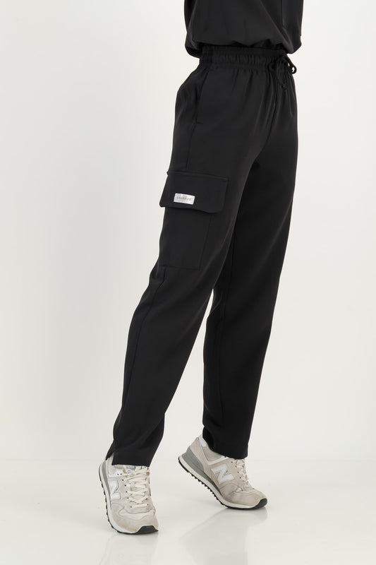 Women's Jet Black Scrub Pants