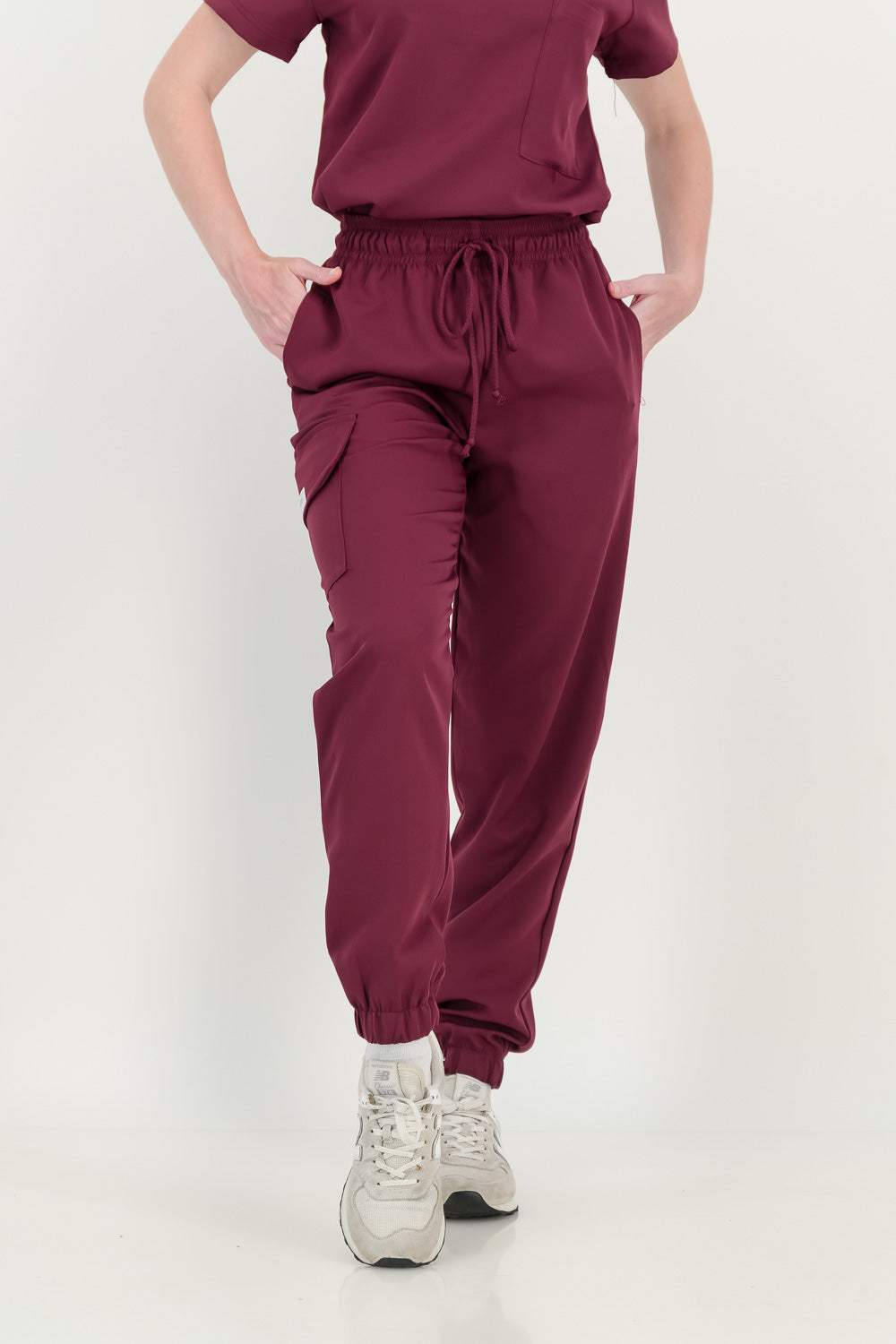 Women's  Merlot Red Scrub Pants