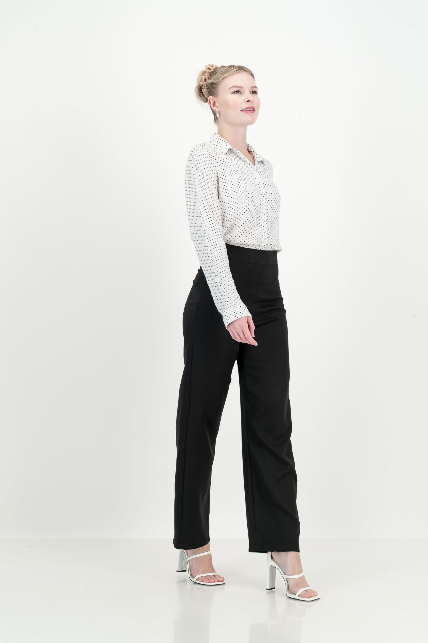 Women's Kyoto High Waist Trousers - Jet Black