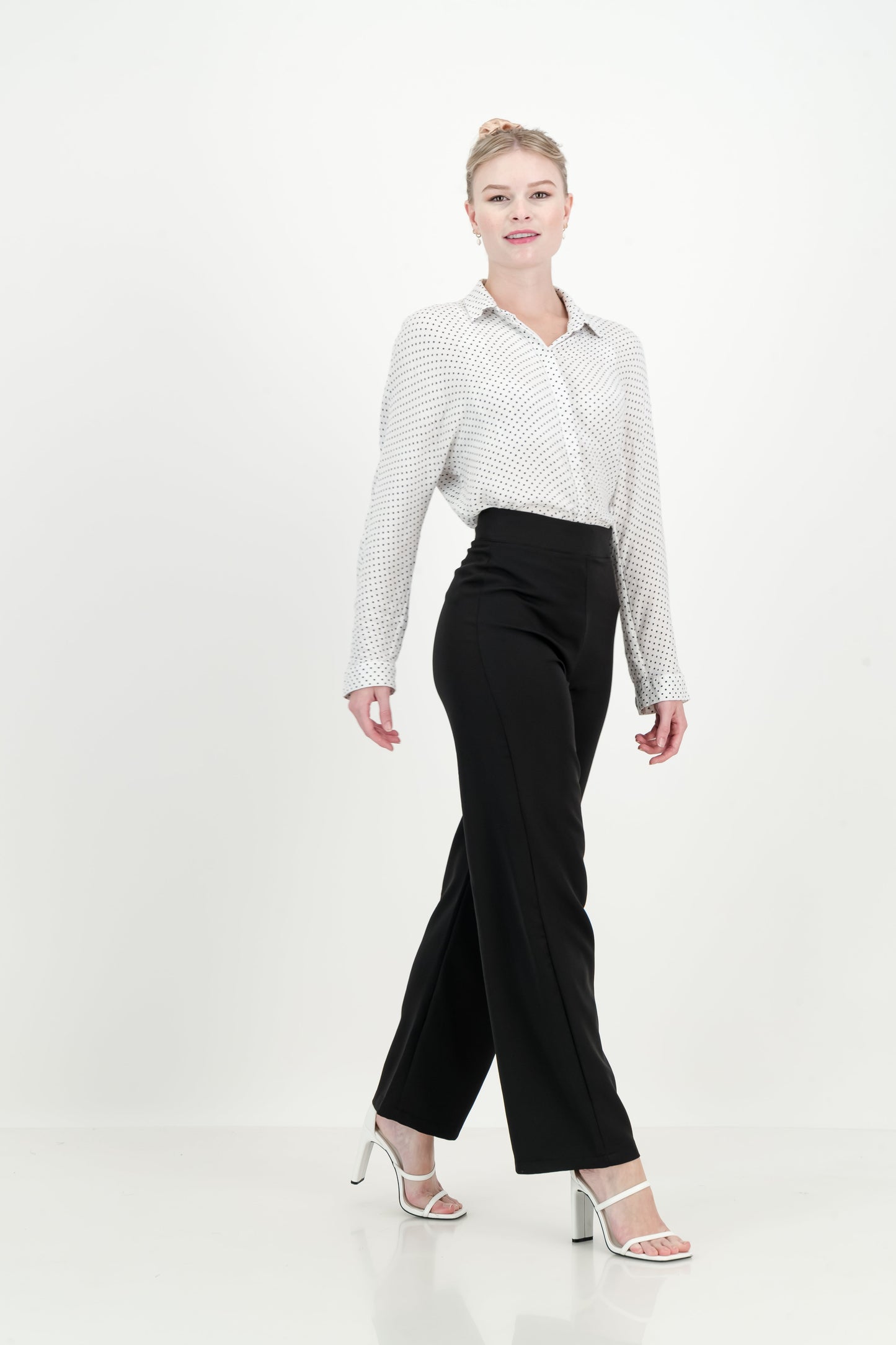 Women's Kyoto High Waist Trousers - Jet Black