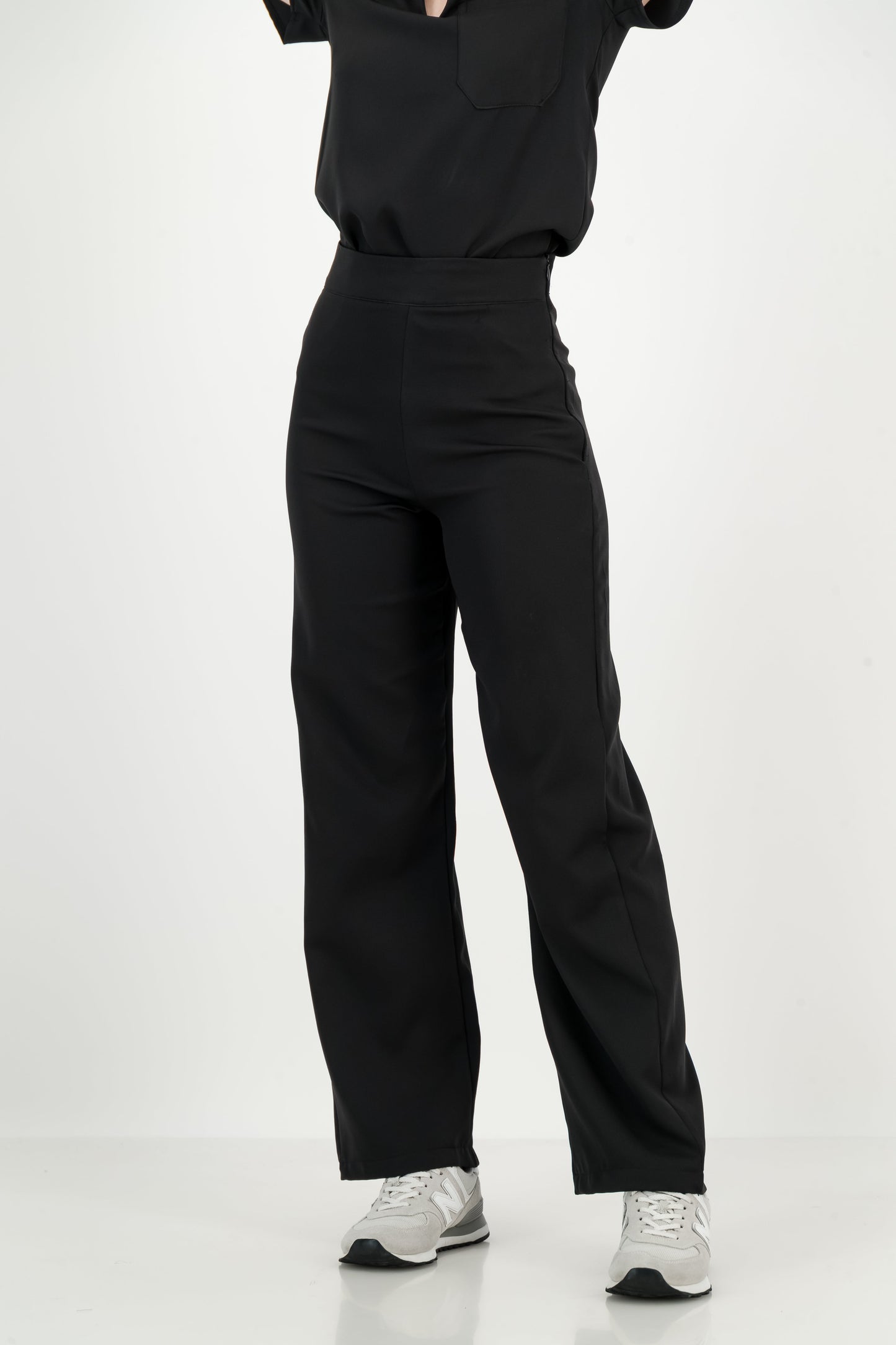 Women's Kyoto High Waist Trousers - Jet Black