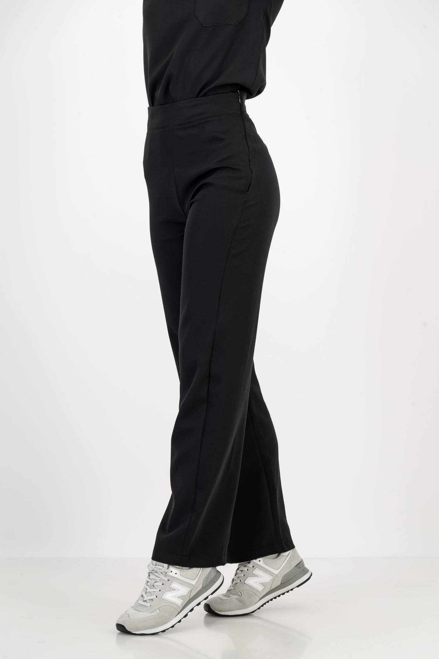 Women's Kyoto High Waist Trousers - Jet Black