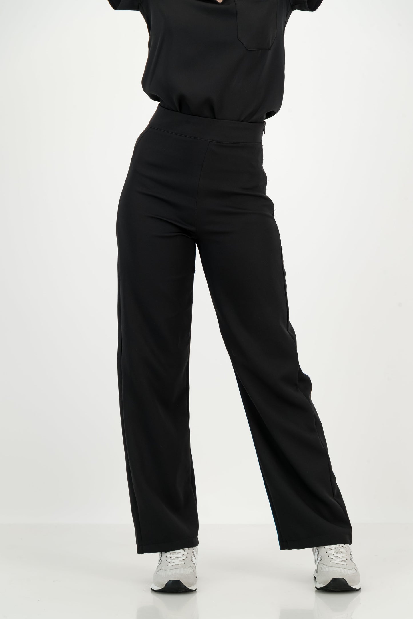 Women's Kyoto High Waist Trousers - Jet Black