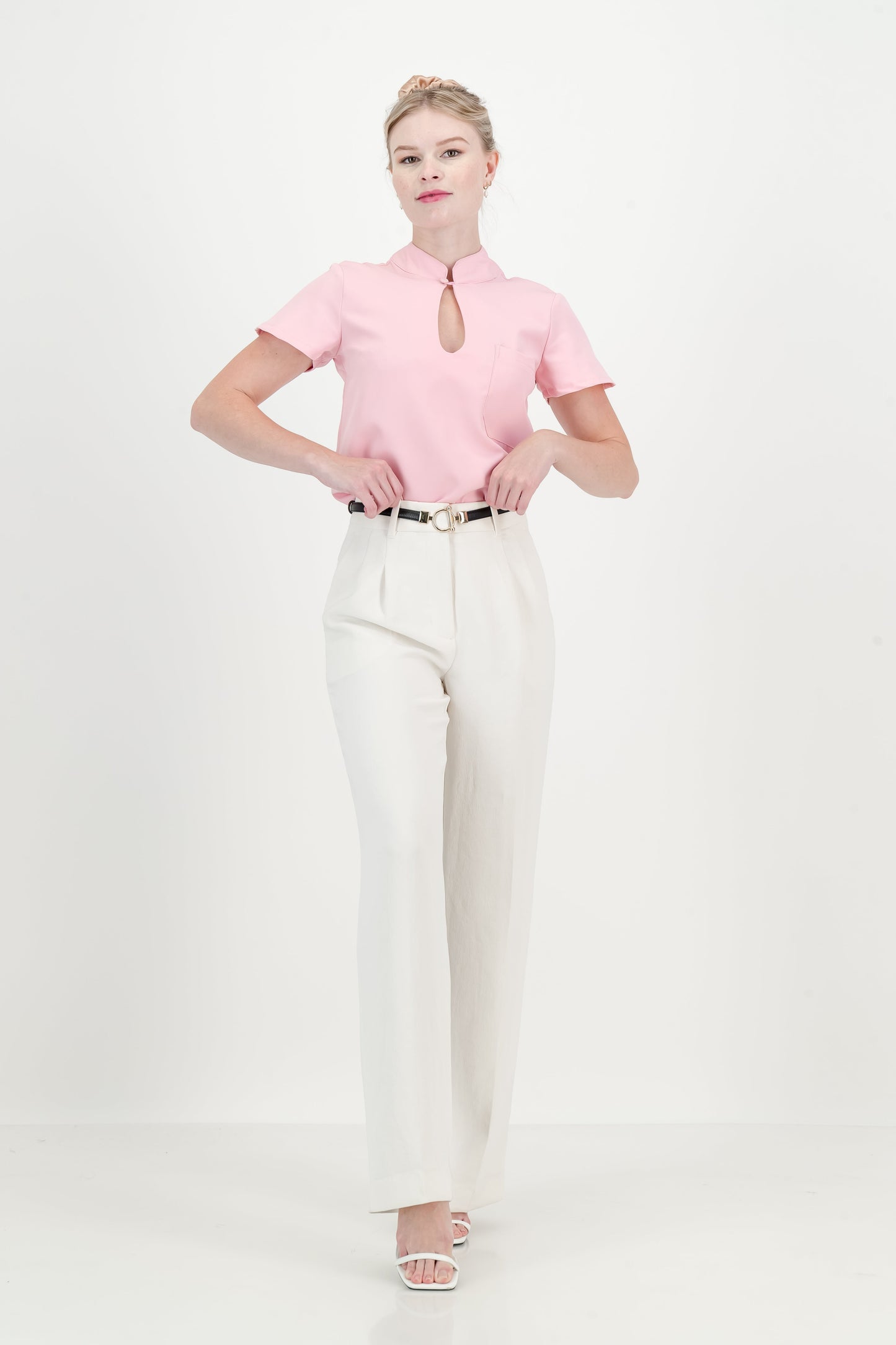 Women's Kyoto Top - Baby Pink
