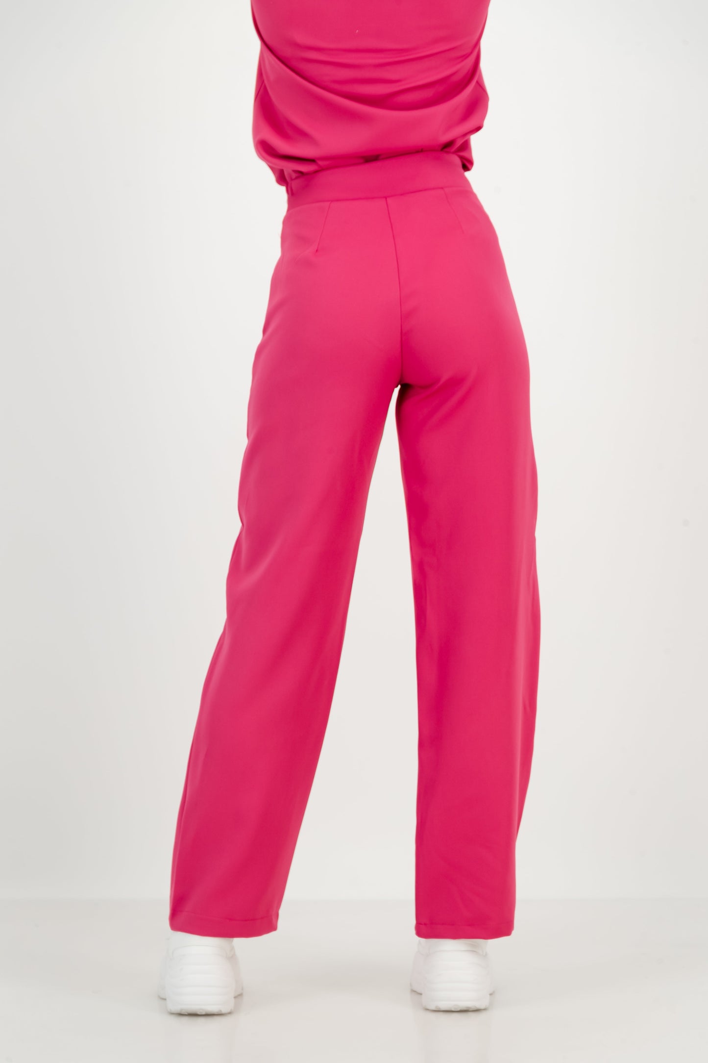 Women's Kyoto High Waist Trousers - Cerise Pink