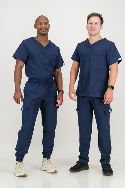 Men's Marine Blue Scrub Set