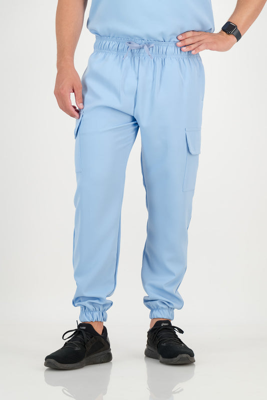 Men's Sky Blue Scrub Pants