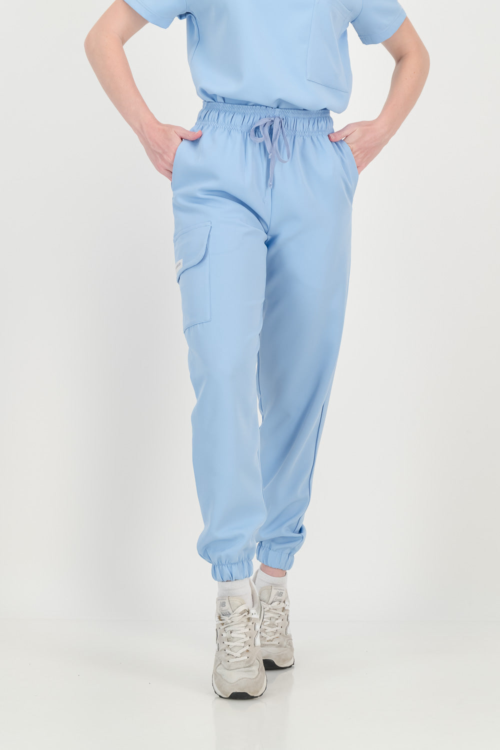 Women's Sky Blue Scrub Set