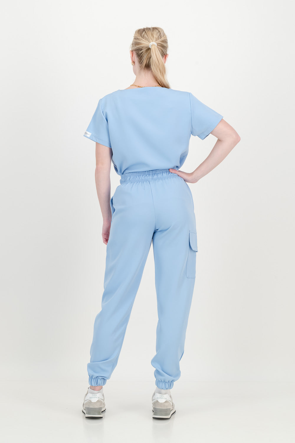 Women's Sky Blue Scrub Set