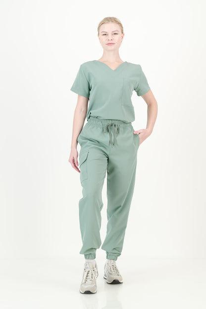 Women's Sage Green Scrub Pants