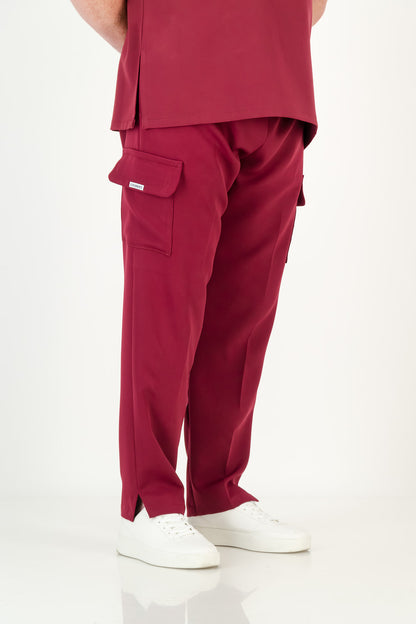 Men's Merlot Red Scrub Pants