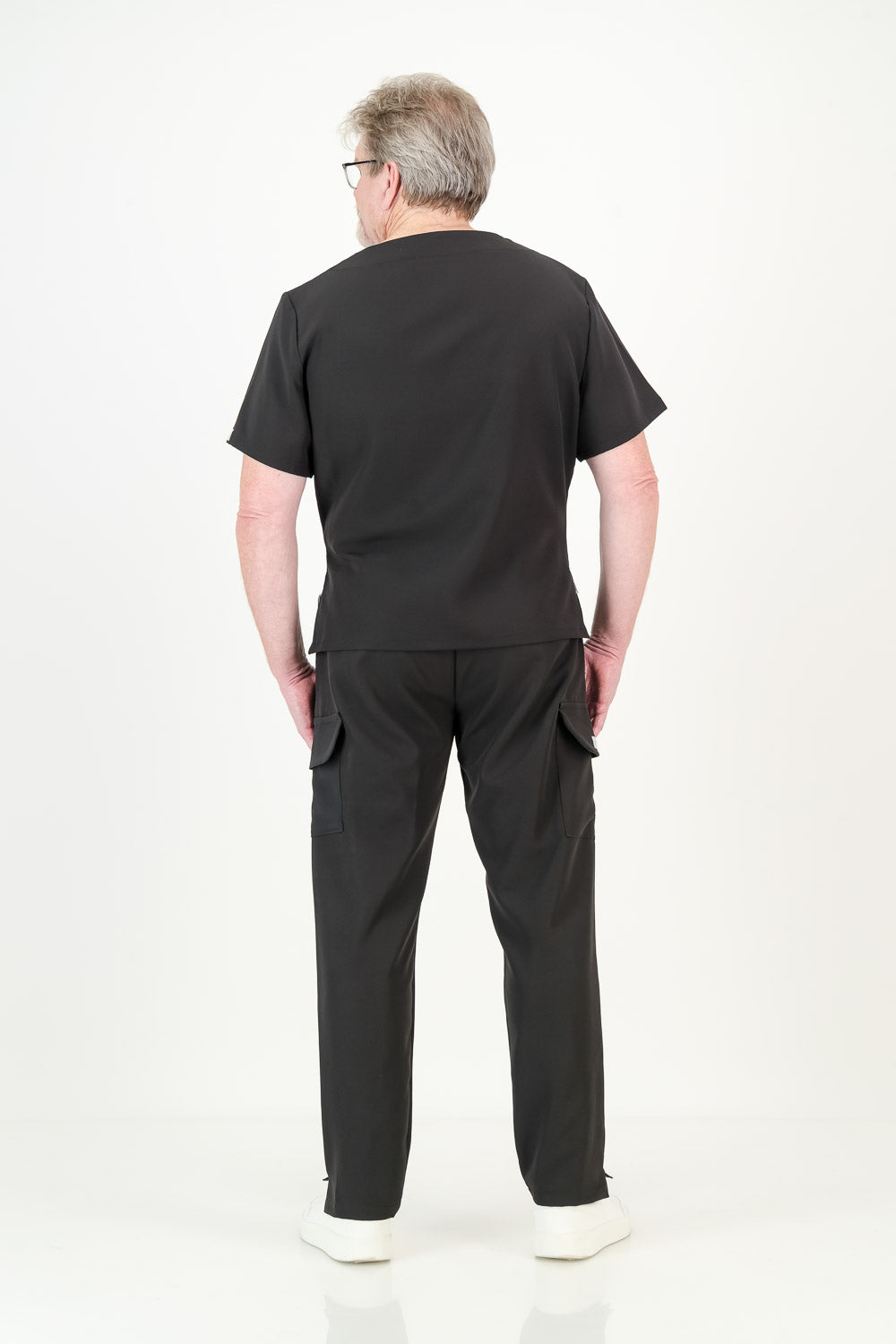 Men's Jet Black Scrub Set