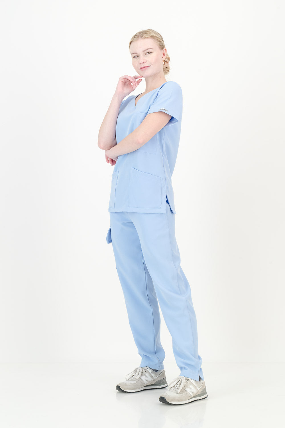 Women's Sky Blue Scrub Set