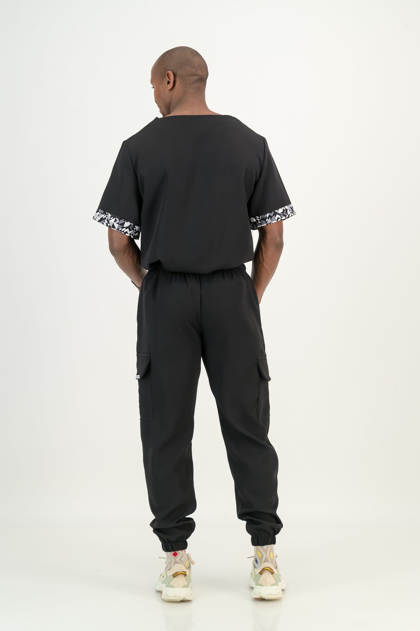 Men's Jet Black Scrubs Set - Ithemba Edition