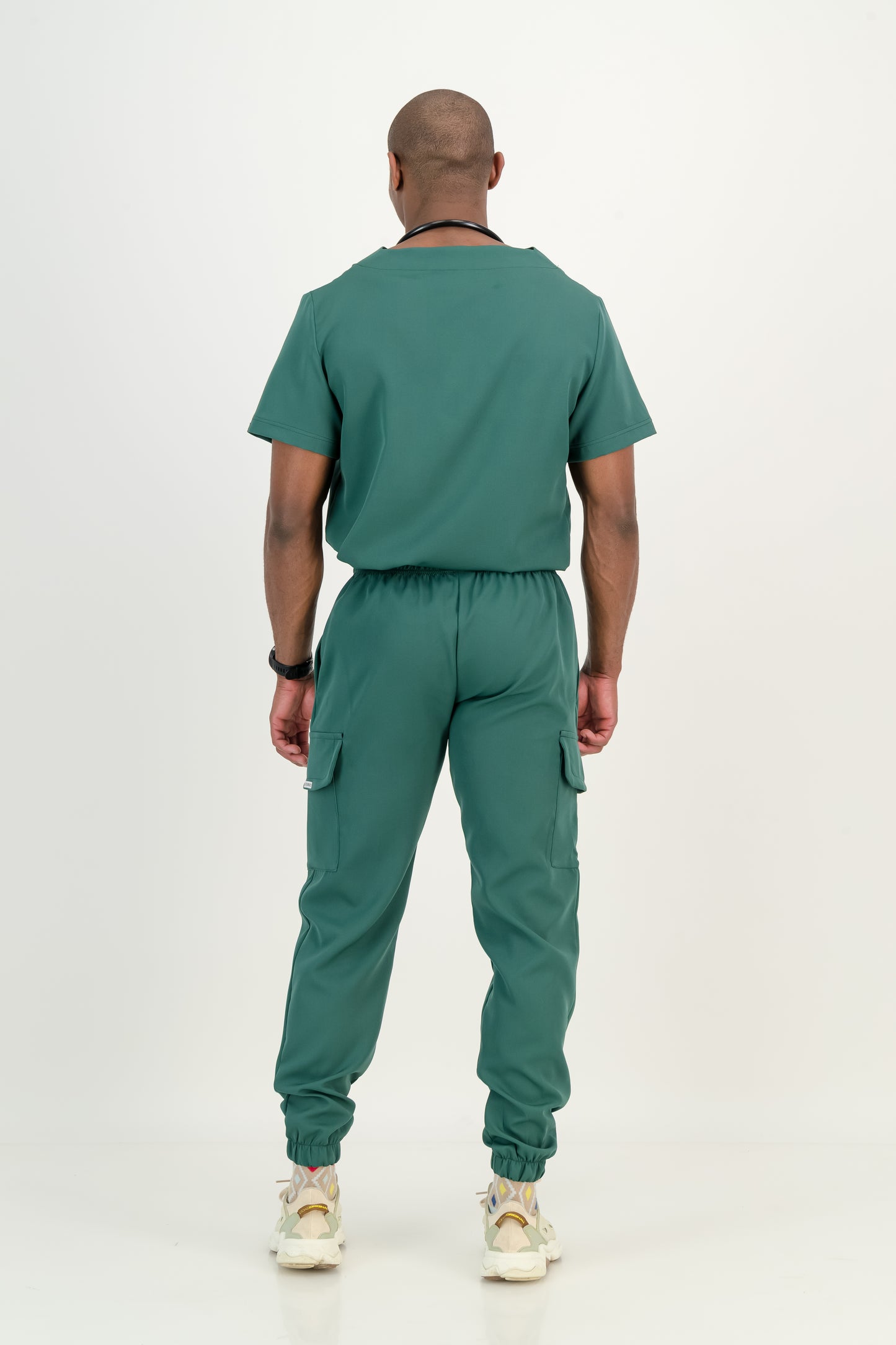 Men's Forest Green Scrub Set