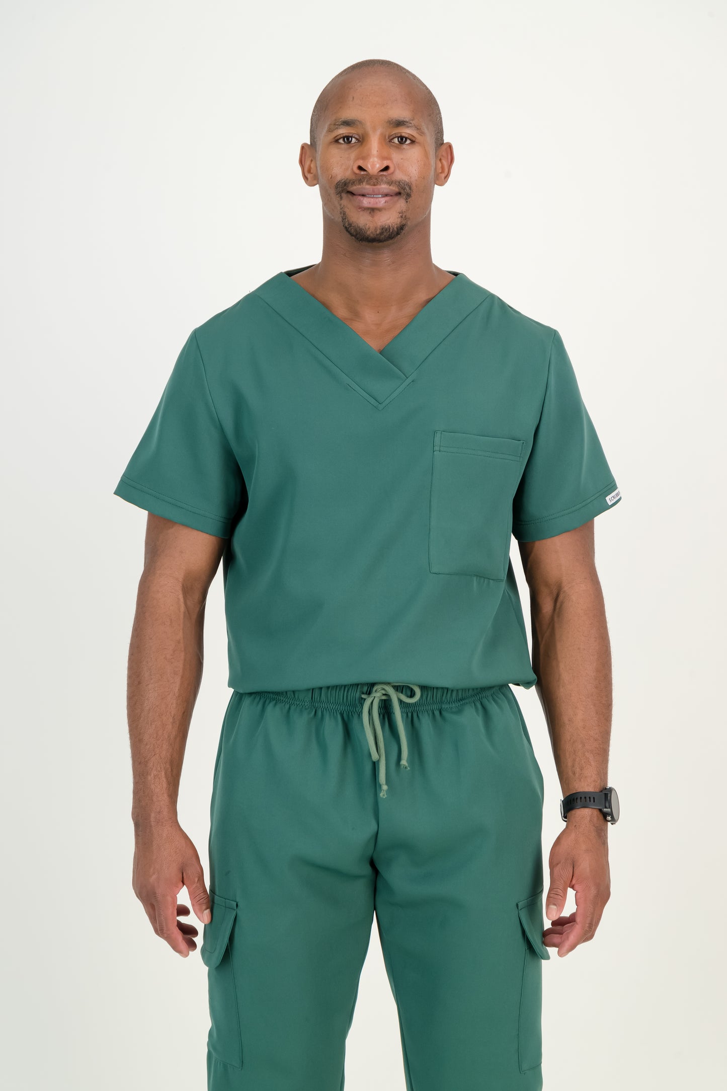 Men's Forest Green Scrub Set