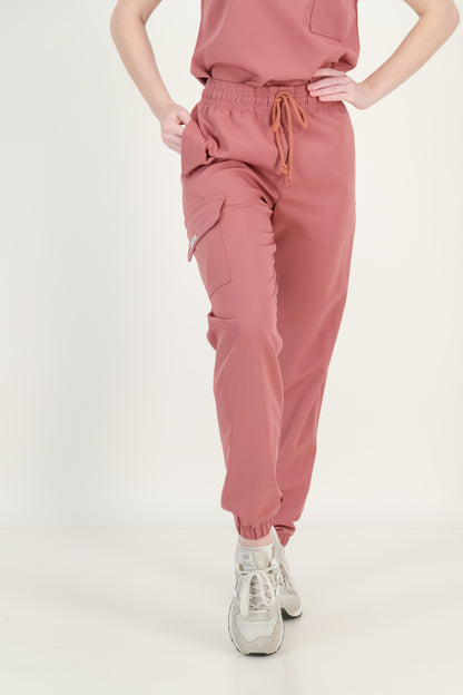 Women's Rose Pink Scrub Pants