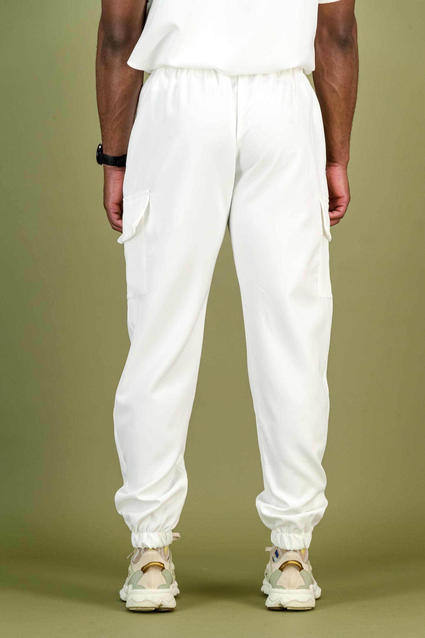 Men's Optic White Scrub Pants