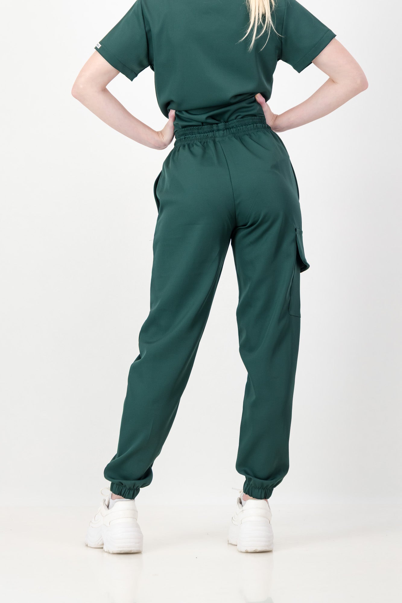 Women's Forest Green Scrub Set