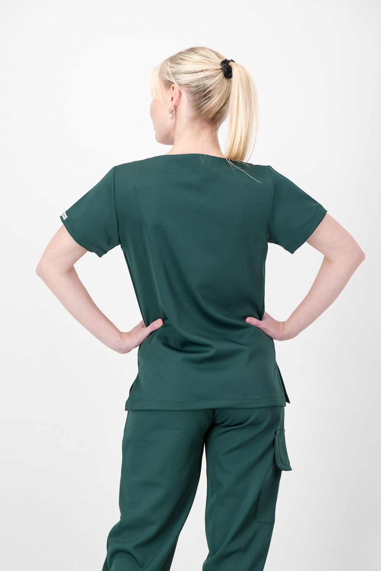 Women's Forest Green Scrub Set