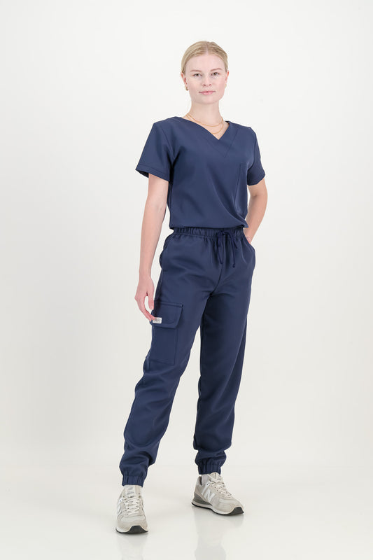 Women's Marine Blue Scrub Set