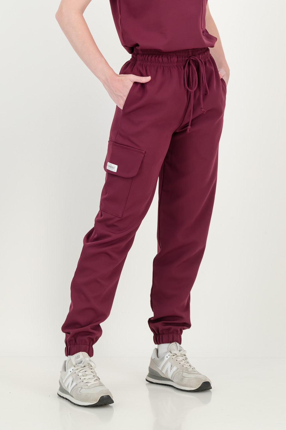 Women's Merlot Red Scrub Set