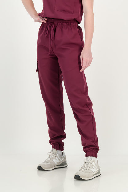 Women's Merlot Red Scrub Set