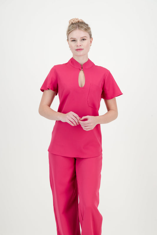 Women's Kyoto Top - Cerise Pink