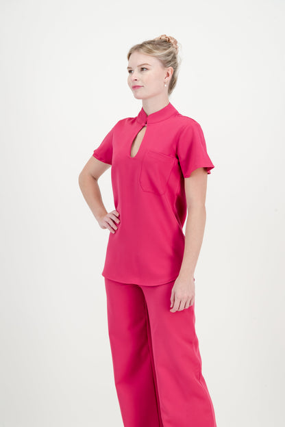Women's Kyoto Top - Cerise Pink
