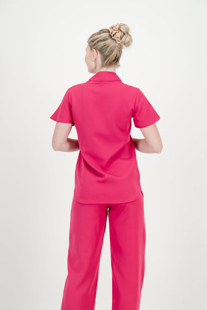 Women's Kyoto Top - Cerise Pink