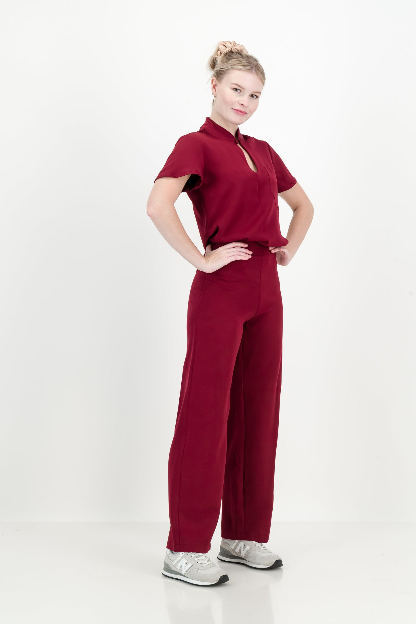 Women's Kyoto High Waist Set - Merlot Red