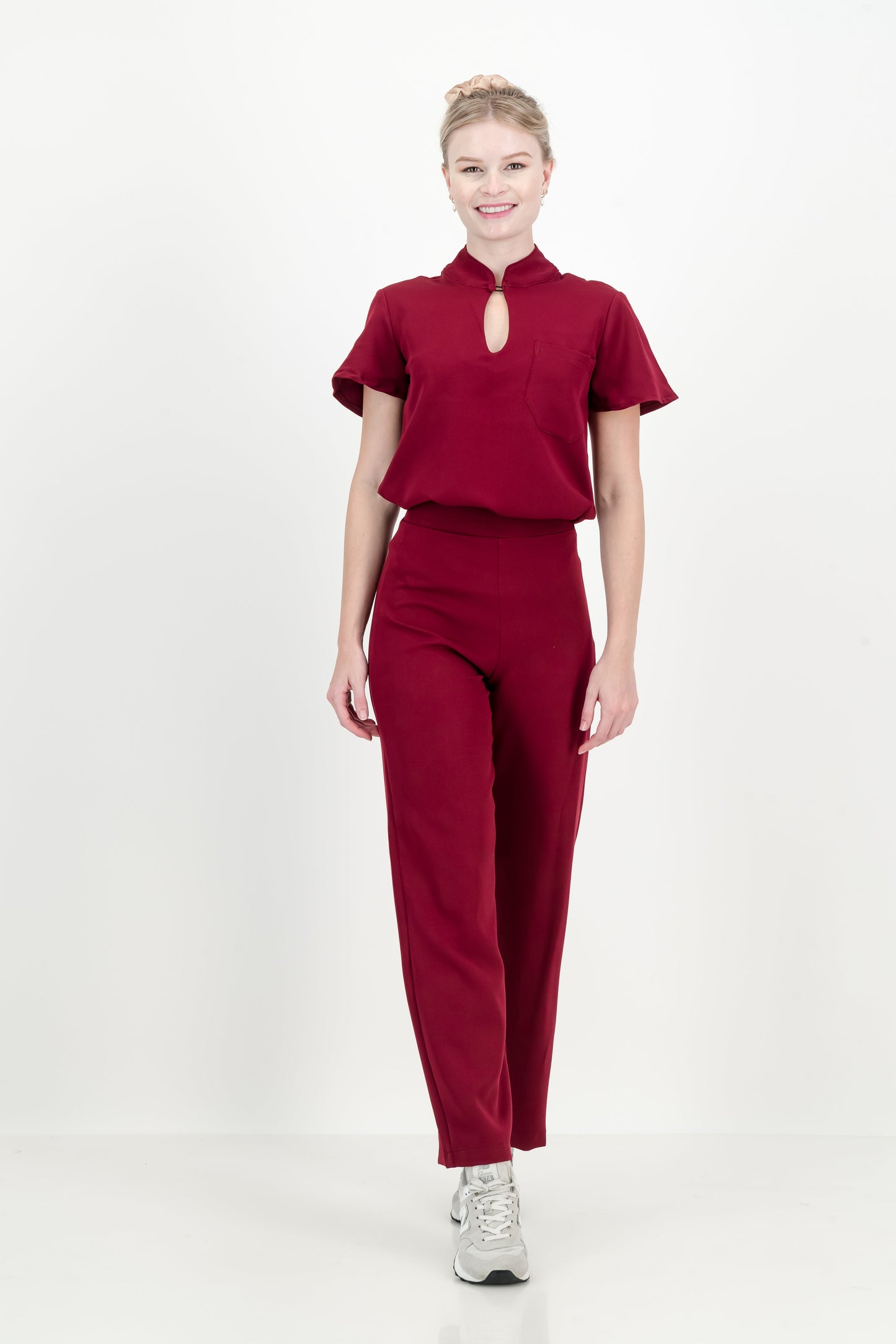 Women's Kyoto High Waist Set - Merlot Red