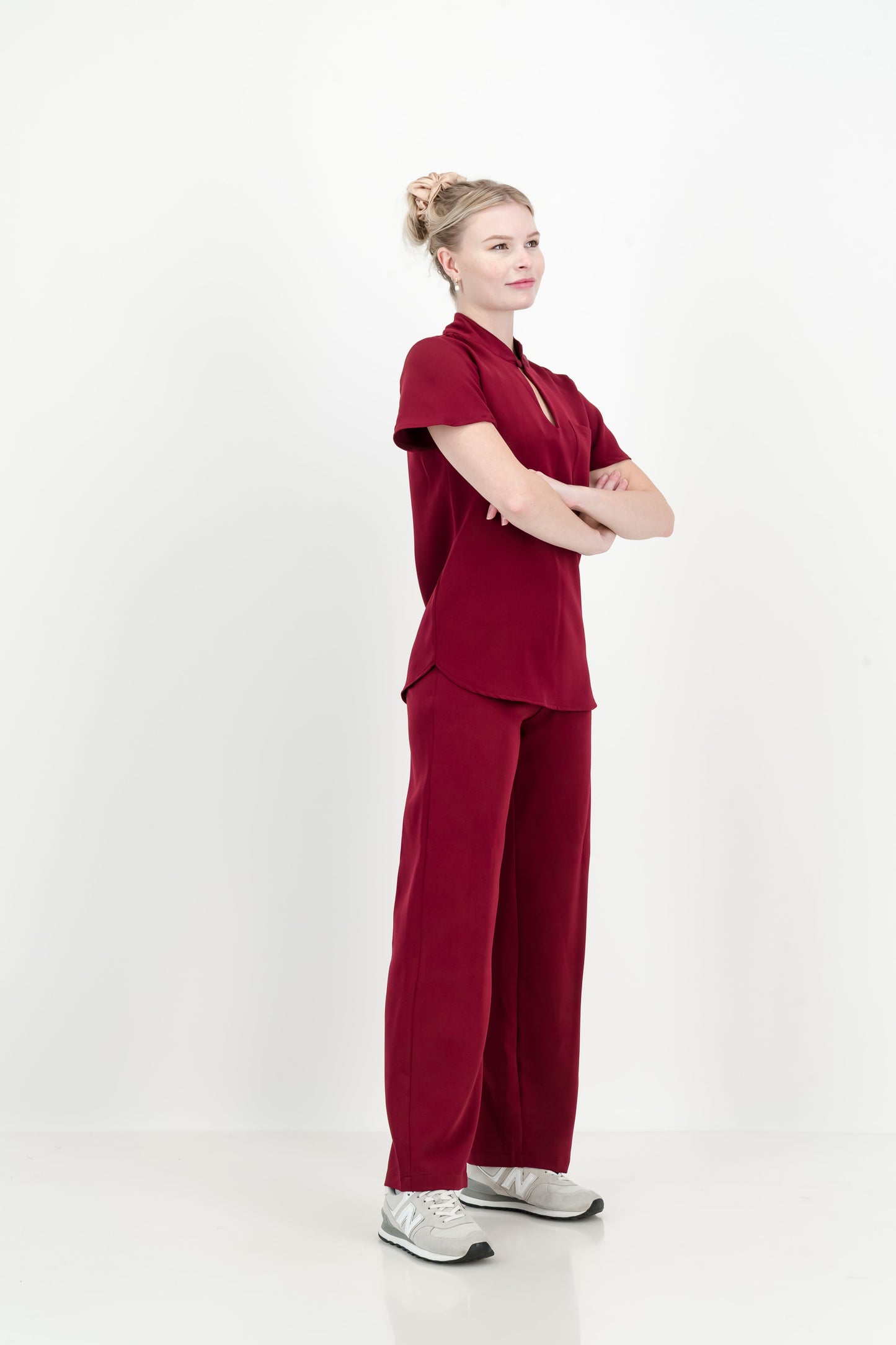 Women's Kyoto High Waist Set - Merlot Red