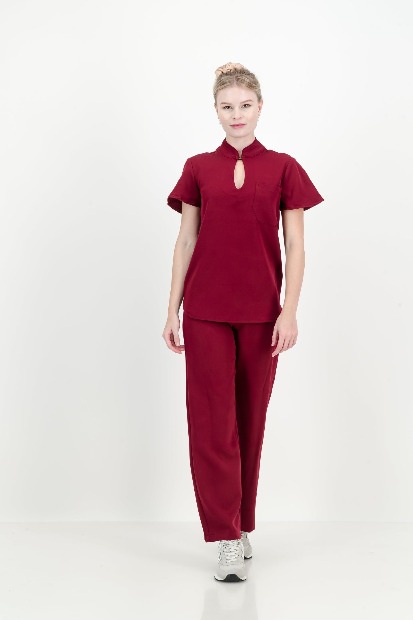 Women's Kyoto High Waist Set - Merlot Red