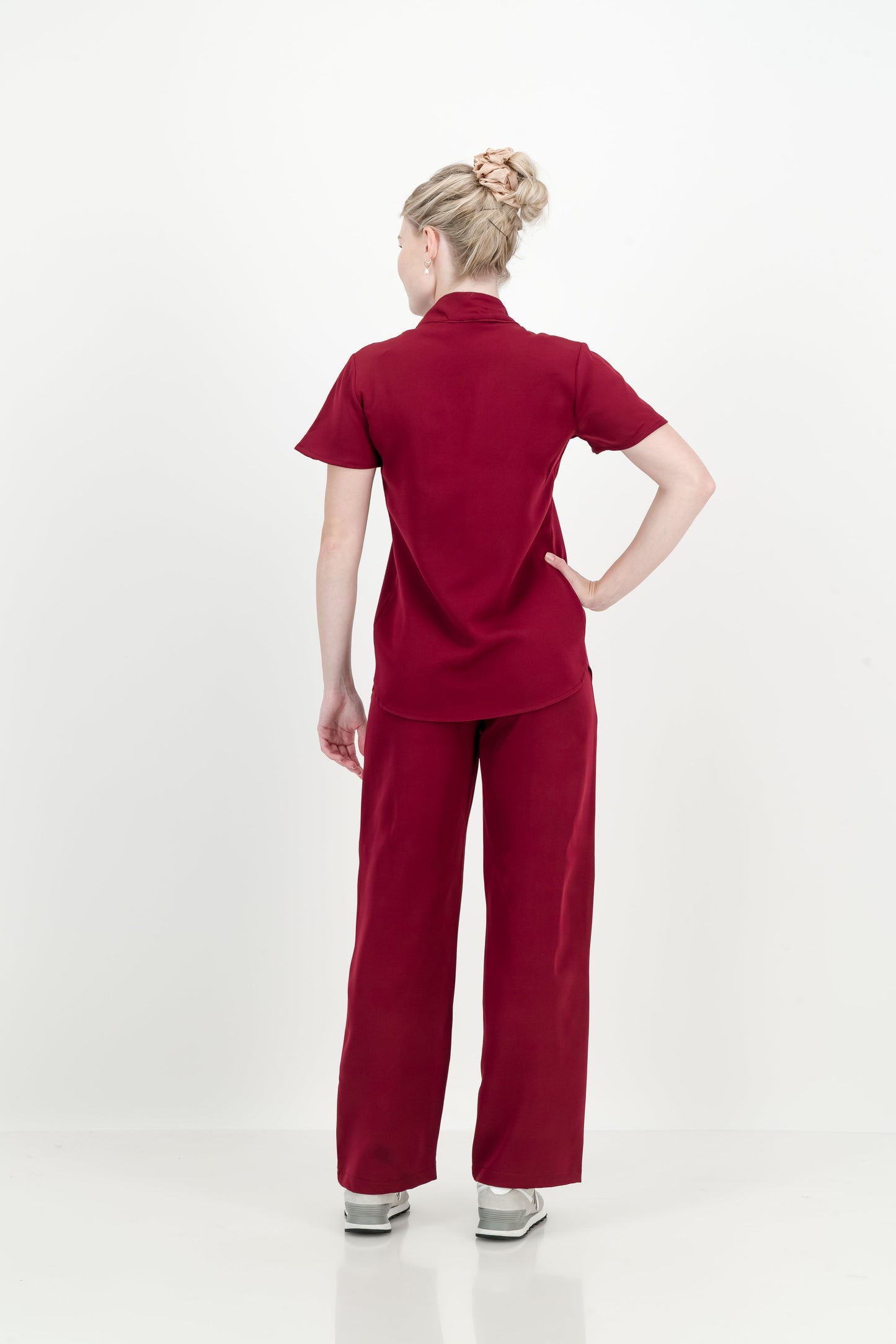 Women's Kyoto High Waist Set - Merlot Red