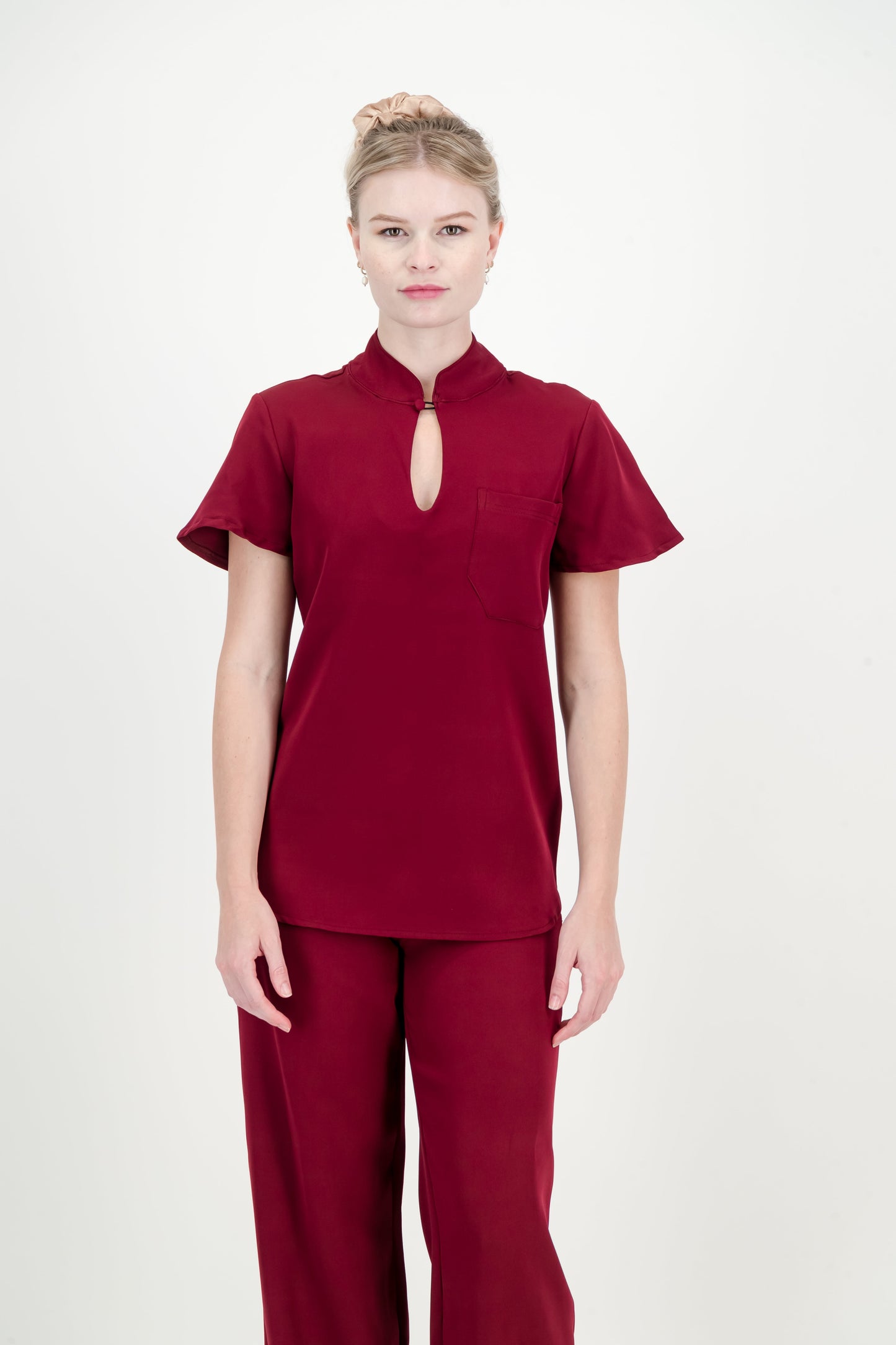 Women's Kyoto Top - Merlot Red
