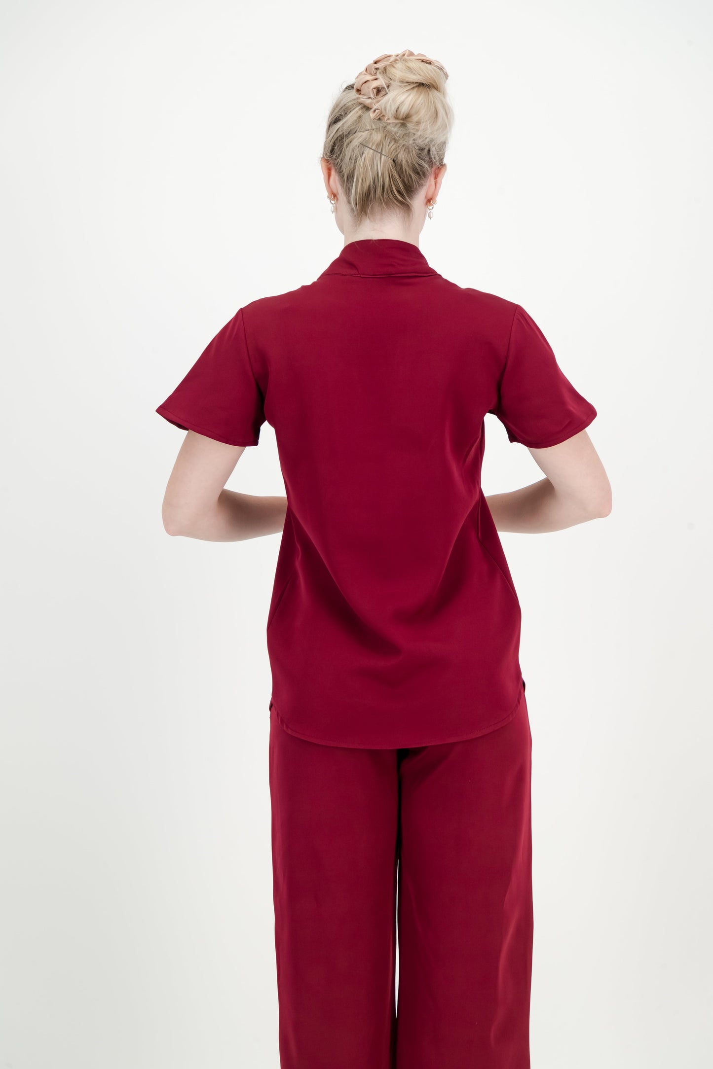 Women's Kyoto Top - Merlot Red
